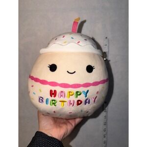 Squishmallows "Happy Birthday" Cupcake Plush Toy Celebrate Any Special Occasion